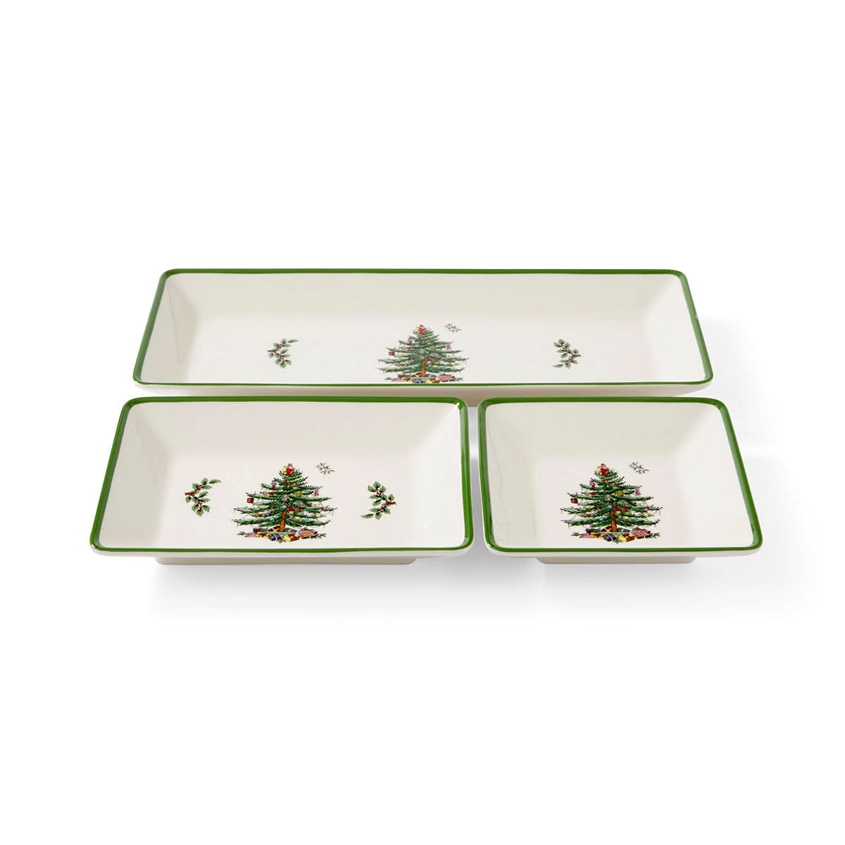 Christmas-Themed Tray Set – 3 Pieces