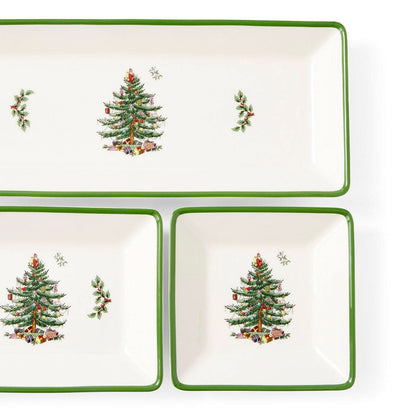 Christmas-Themed Tray Set – 3 Pieces