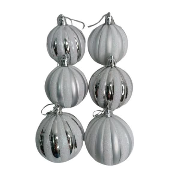 Kit of 6 Christmas Baubles 6cm – Festive Decorations