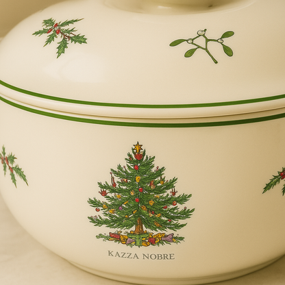 Christmas-Themed Casserole Dish – 1 Piece