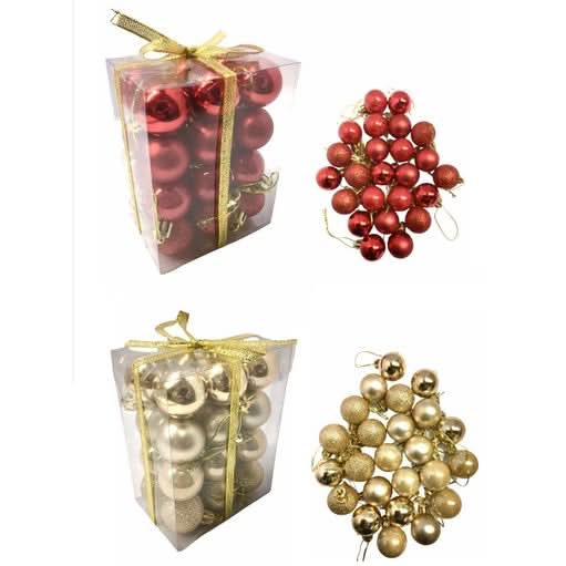 Christmas Baubles Set – 48 Pieces | 4CM