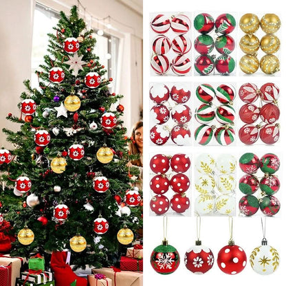 Christmas Tree Baubles Set – 6 Pieces