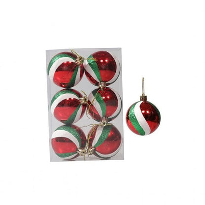 Christmas Tree Baubles Set – 6 Pieces