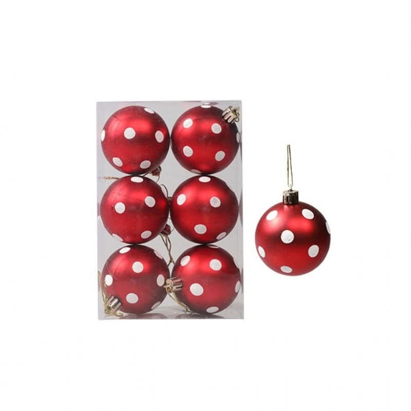 Christmas Tree Baubles Set – 6 Pieces