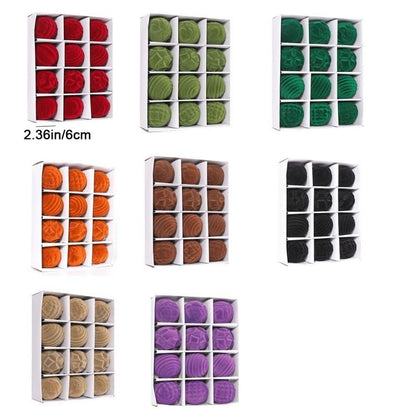 Set of 12 Velvet Christmas Baubles – 6cm